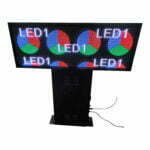 Full Build - P5 Outdoor Enclosure - Double Sided Tune To Sign with stand - About 41" L x 8" W x 41" H