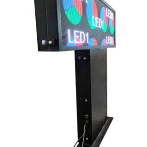 Full Build - P5 Outdoor Enclosure - Double Sided Tune To Sign with stand - About 41" L x 8" W x 41" H