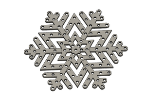 3D Printed Snowflakes