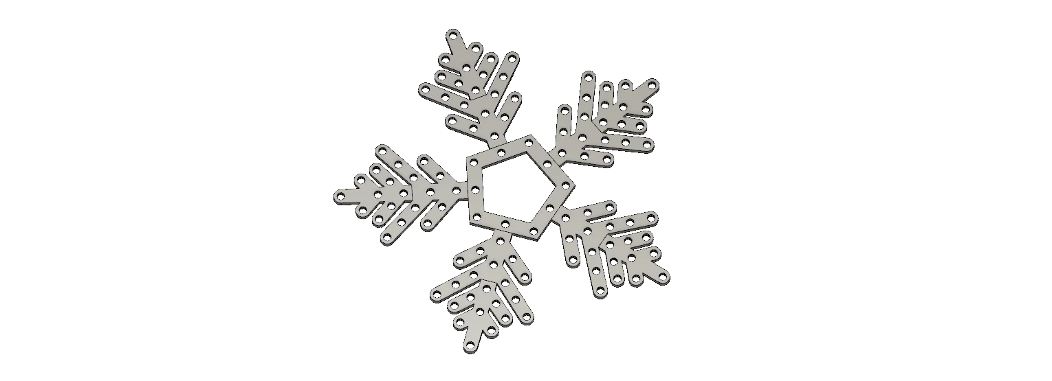 Martellato 20SR104 Professional Magnetic 3D Polycarbonate Snowflake