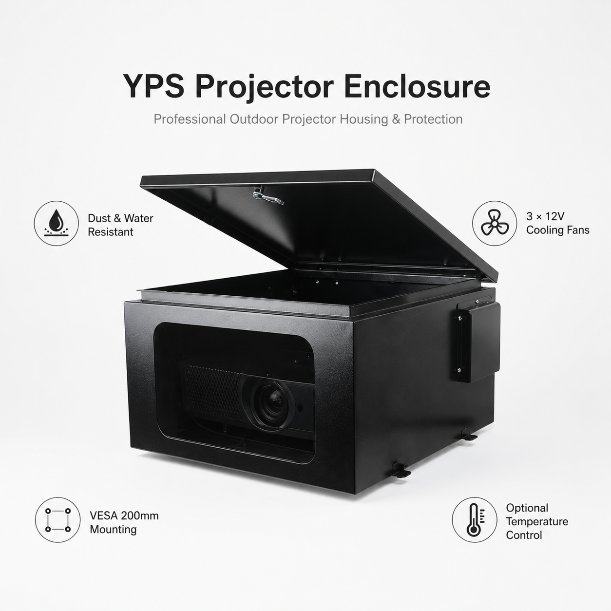 b7a62884-4e2b-4fe3-b43b-c8a6572311d1 YPS Projector Enclosure - Professional Outdoor Projector Housing & Protection - Image 1