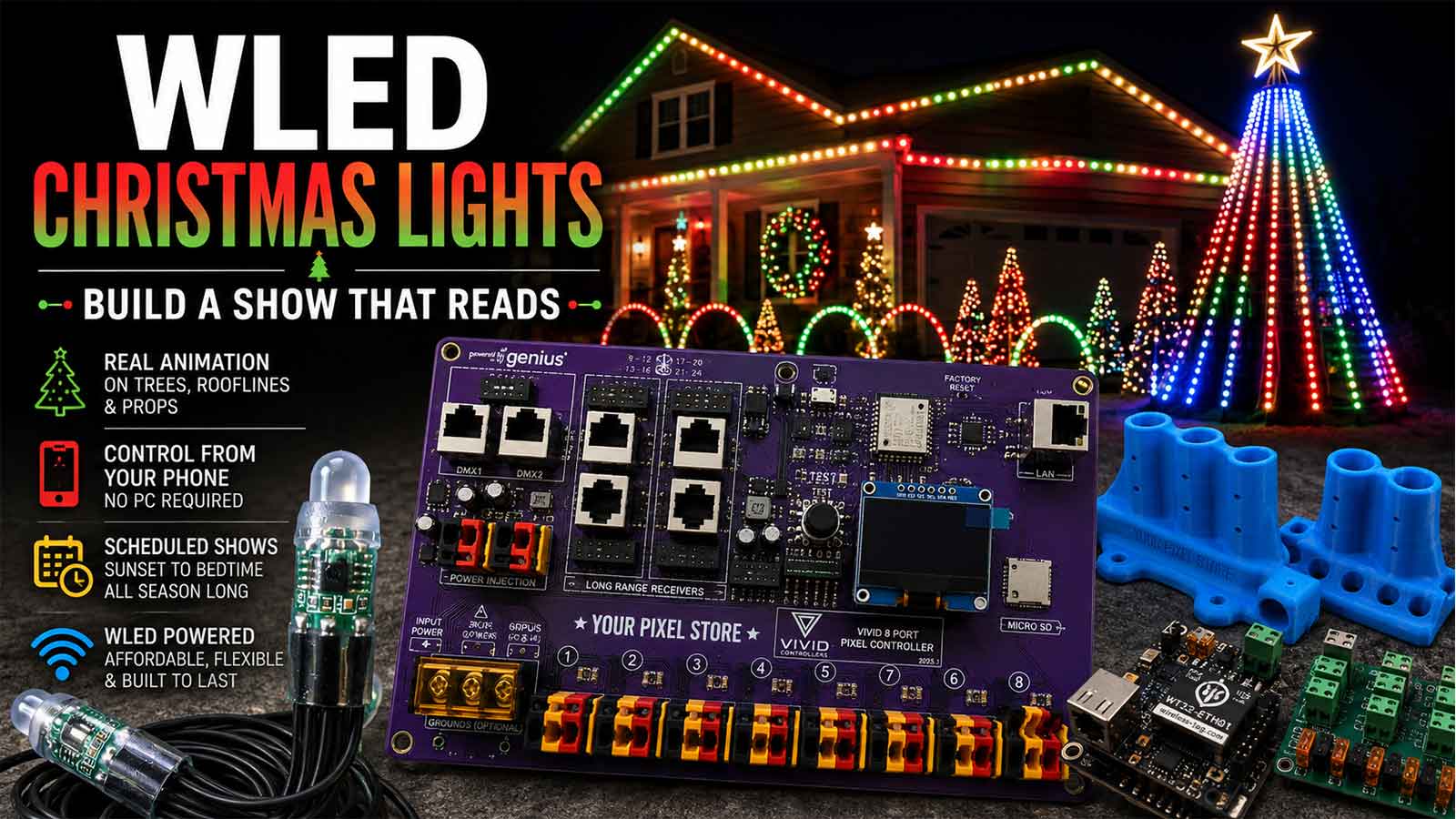 WLED Christmas Lights: Build a Show That Reads