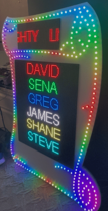 Scroll and Plexiglass Santa Scroll - Image 1