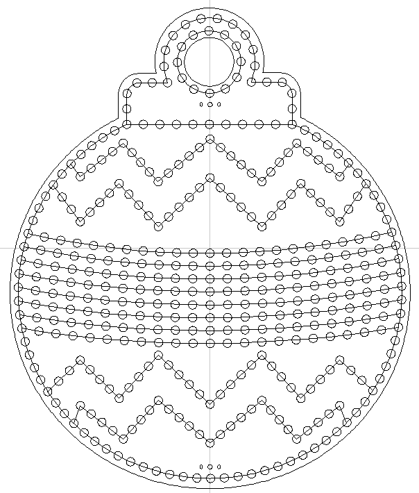 Zig Zag Matrix Ornament Matrix Ornament - Image 1